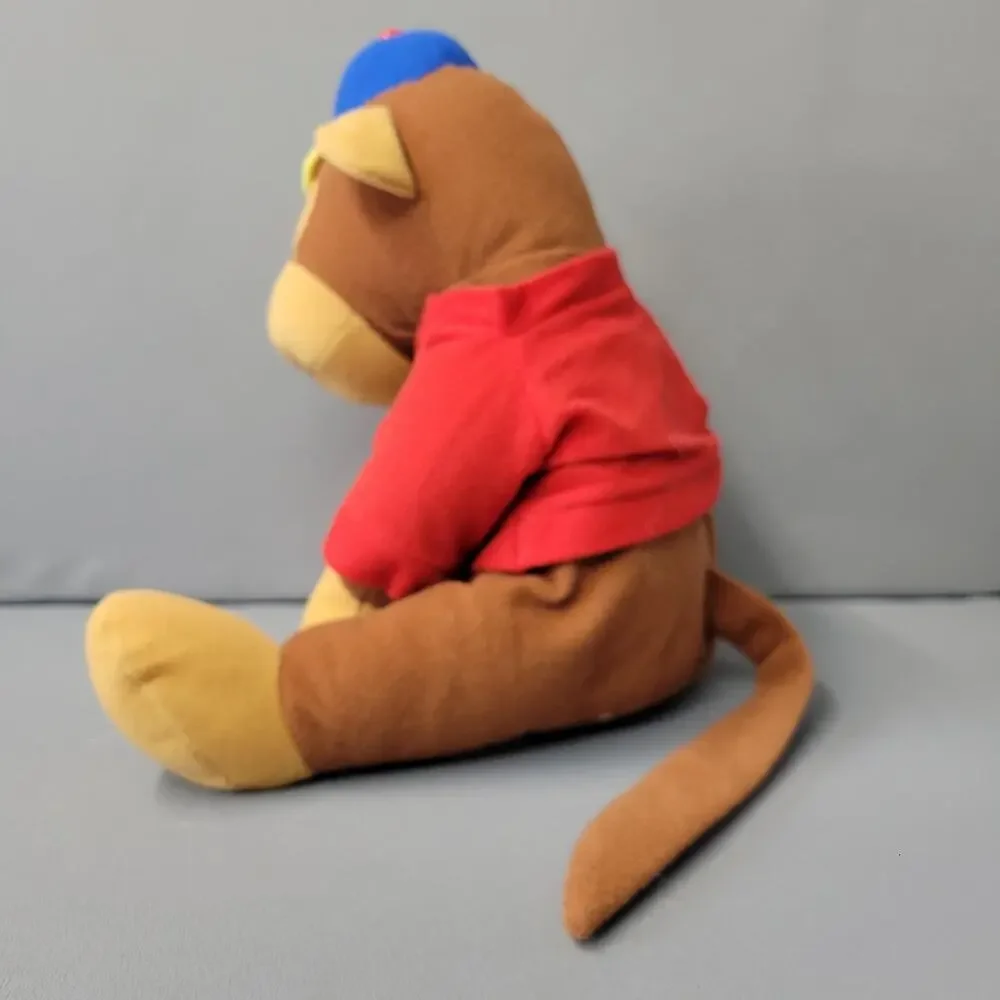 Kids‎ Express Train Monkey Plush Toy Brown Red Blue 14